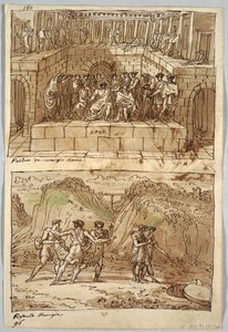 Page de carnet de croquis, Folio 98 : Deux peintures d