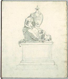 Étude après un monument funéraire et étude après une frise - Felice Giani
