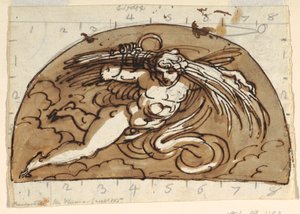 Été, Lunette pour plafond, Sala Ottagonale, Palazzo Milzetti, Faenza