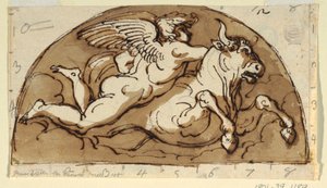 Tarus, Lunette pour plafond, Sala Ottagonale, Palazzo Milzetti, Faenza