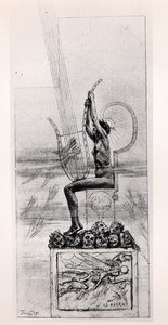 La Grande Lyre, frontispice des Poèmes de Stéphane Mallarmé (1842-98)