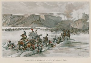 Destruction des Russes en retraite au lac Satschan
