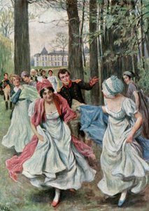 Dans le parc de Malmaison pendant le Consulat
