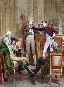 Le Premier Consul Bonaparte parlant au mathématicien Gaspard Monge
