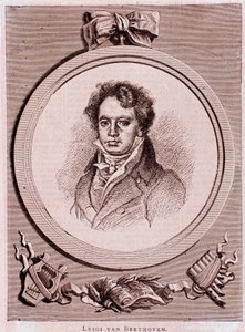 Portrait du compositeur allemand Ludwig van Beethoven - Felix Auguste Clement
