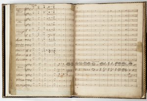 Partition manuscrite de "Le Songe d