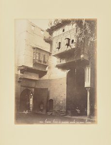 Le Caire - Cour de maison arabe, au vieux Caire - Félix Bonfils
