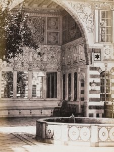 Cour intérieure de la maison Stambouli, Damas - Félix Bonfils