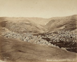 Vue panoramique de Zahleh, Syrie - Félix Bonfils
