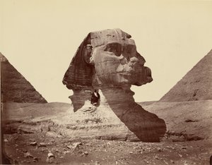Sphinx et pyramides - Félix Bonfils