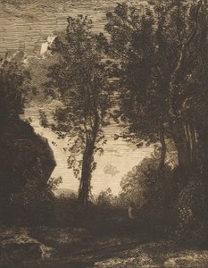 Coucher de soleil, 1858 - Felix Bracquemond