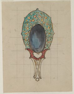 Conception pour un miroir à main, vers 1900-1902