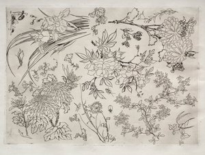 Service de table (service Rousseau) : Fleurs (n° 23)