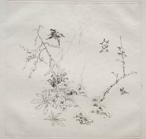 Service parisien (service Haviland) : Neige (no. 6) - Felix Bracquemond