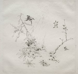 Service parisien Haviland: Neige n° 6, 1875 - Felix Bracquemond