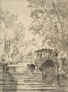 Le bateau du teinturier Bas-Meudon - Felix Bracquemond