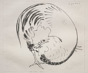 Le Service à haute cuisson : contre-épreuve de coq, vers 1860