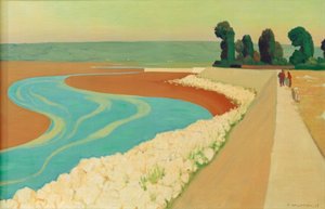 Digue de Honfleur - Felix Edouard Vallotton