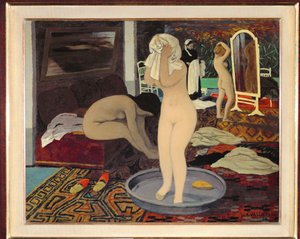 "Femmes a leur toilette (oil on cardboard)