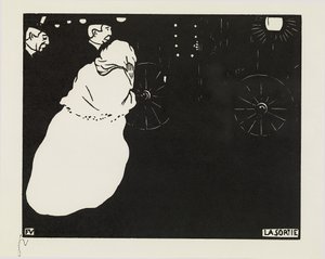 La Sortie - Felix Edouard Vallotton