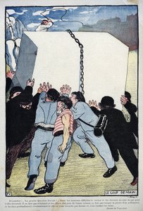 Le coup de assistance - La grande question sociale... - par Félix Vallotton