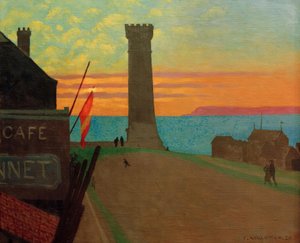 Le vieux phare à Honfleur - Felix Edouard Vallotton