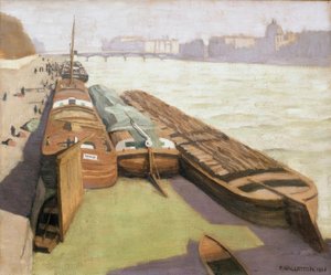 Les chalands, bords de Seine