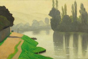 Brume matinale à Andelys, 1917 - Felix Edouard Vallotton