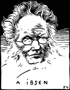 Portrait de Henrik Johan Ibsen - Felix Edouard Vallotton