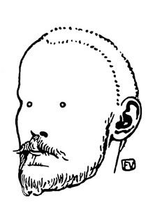 Portrait de Jules Renard - Felix Edouard Vallotton