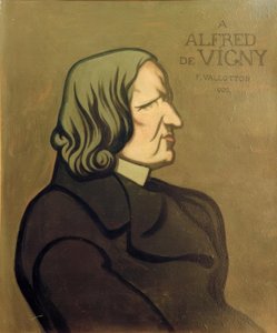 Portrait de Vigny, peinture décorative - Felix Edouard Vallotton