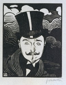 Portrait de Romain Coolus (1865-1952) - Felix Edouard Vallotton