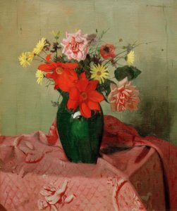 Roses et dahlias