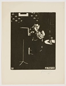 Le Cornet, de la série "Instruments de Musique" - Felix Edouard Vallotton