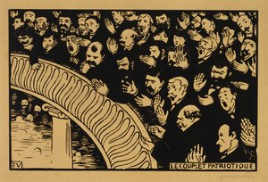 La Chanson patriotique - Felix Edouard Vallotton