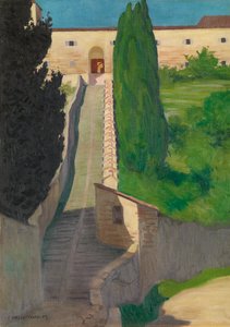 Les marches du couvent de San Marco, Pérouse, 1913