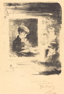 Enfant dessinant, 1894 - Felix Hilaire Buhot