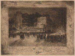 La Place des Martyrs et la Taverne du Bagne, 1885