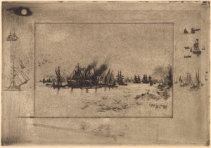 Le Port aux Mouettes - Felix Hilaire Buhot
