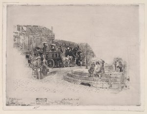 Place Pigalle en 1878 - Felix Hilaire Buhot
