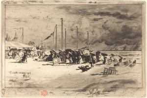 Un Grain à Trouville - Felix Hilaire Buhot