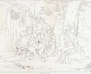 (Rip Van Winkle, illustration) Rip avec Junto à l