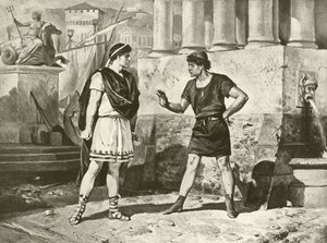 La Comédie des Erreurs. Acte I, Scène II (gravure)