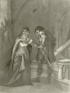 Macbeth. Acte II, Scène II (gravure) - Felix Octavius Carr Darley