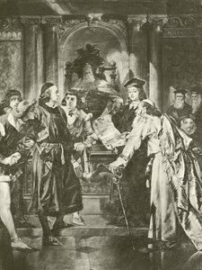 Le Marchand de Venise. Acte IV-Scène I (gravure) - Felix Octavius Carr Darley