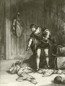 Troisième partie de Henry VI. Acte V-Scène VI - Felix Octavius Carr Darley