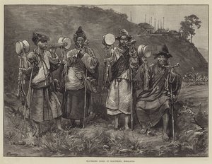 Lamas voyageurs à Darjeeling, Himalayas