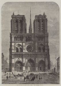 Restauration de Notre-Dame, Paris, la façade ouest
