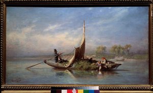 Famille dans un bateau
