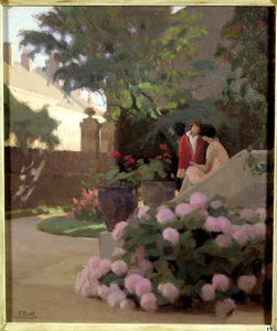 Un coin du jardin - Ferdinand Achille Lucien Bivel